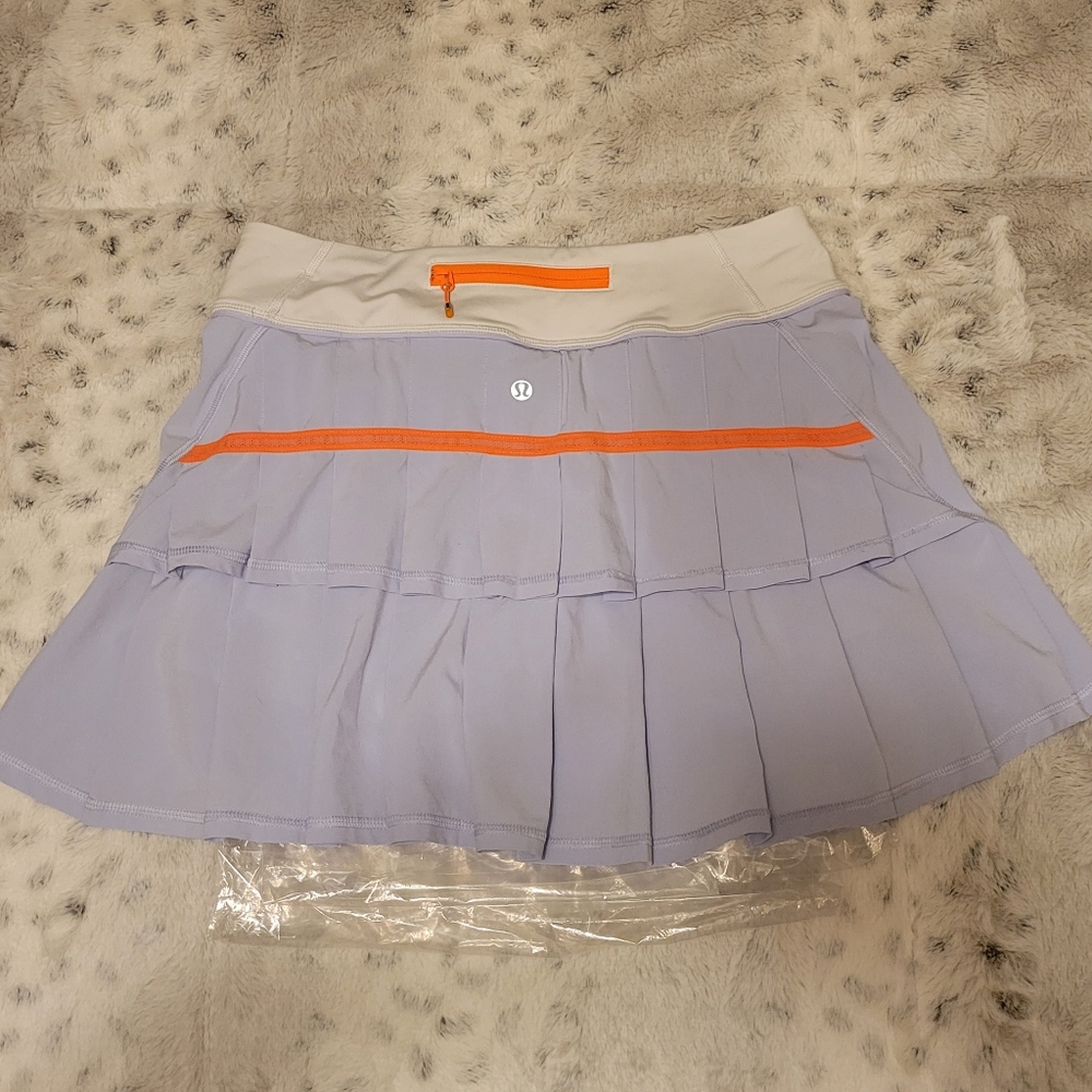 Lululemon Pace Setter Skirt Lavender Orange RARE